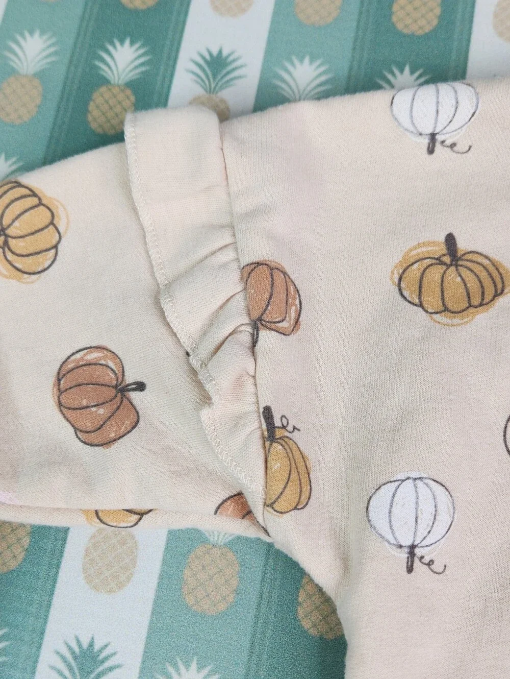 Lila & Jack Pumpkin Print Sweatshirt & Ruffle Bloomer Set